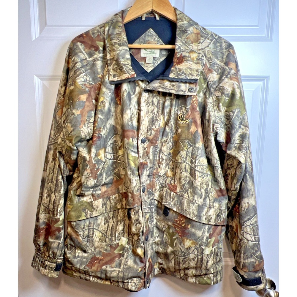 Mothwing Mimicry 2.0 Camo Jacket BIG Men Medium Mesh Lined  Full Zip Sealed Cuff